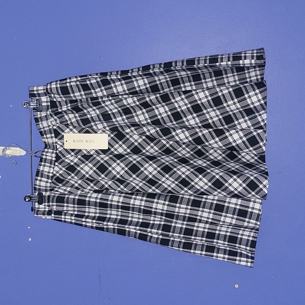 Kate Kasin Plaid Skirt